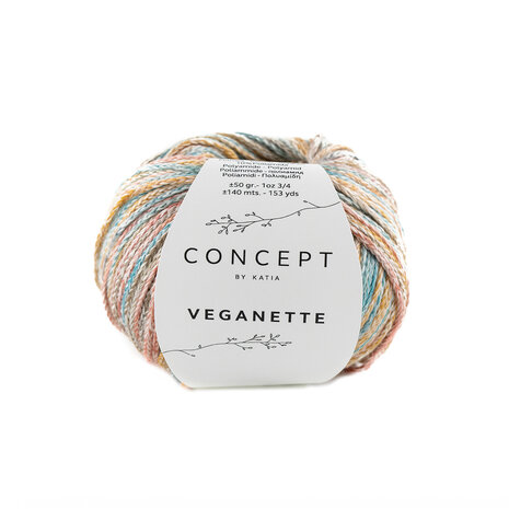 Veganette 103 Roestbruin-bruin-groenblauw