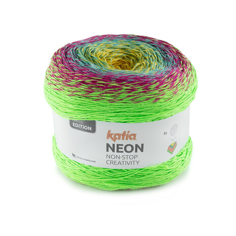 NEON 504 Vert-fuchsia-bleu-jaune