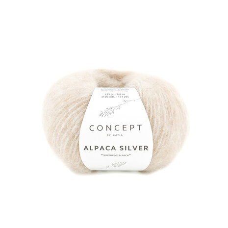 Alpaca Silver 268 Beige très clair-argent