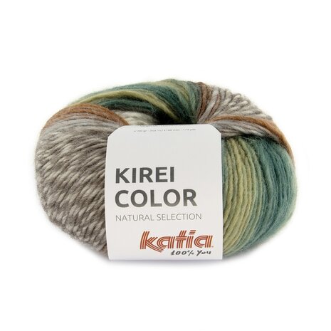 KIREI  COLOR 303 Lichtgroen-Bruin-Waterblauw