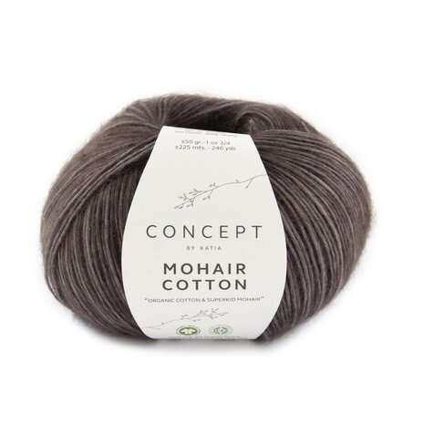 MOHAIR COTTON 80 AUBERGINE