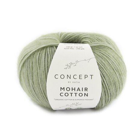 MOHAIR COTTON 72 MINTGROEN