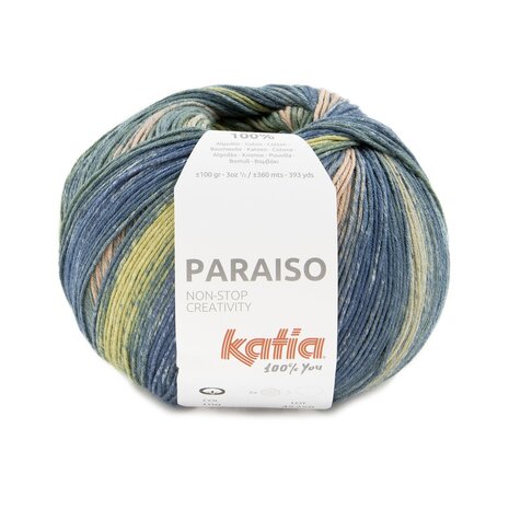 Paraiso 108 Kaki-Licht zalmroze-Grijs-Blauw