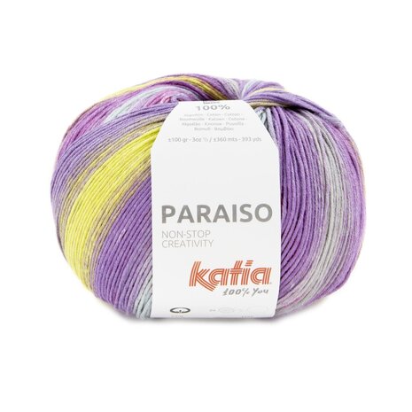 Paraiso 109 Fuchsia-Pistache-Bleu ciel clair-Lilas