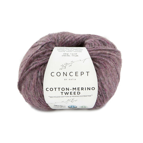 COTTON-MERINO TWEED 509 LILA