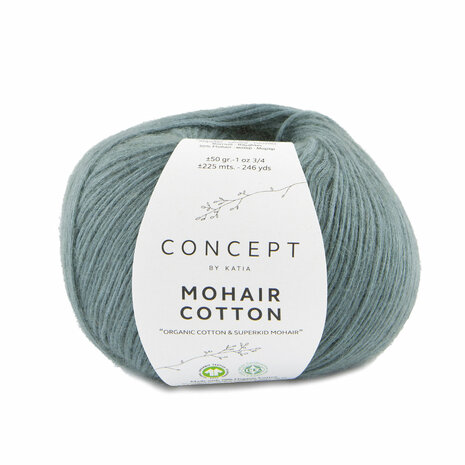 MOHAIR COTTON 85 MENTHE