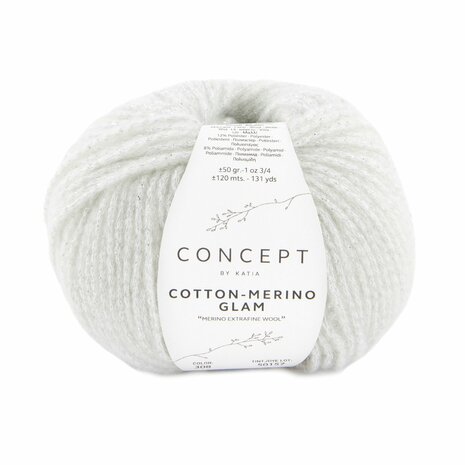 COTTON-MERINO GLAM 308 ECRU