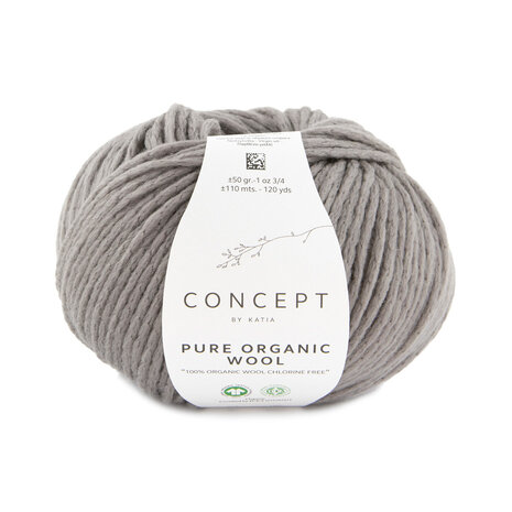 PURE ORGANIC WOOL 61 BEIGEGRIJS