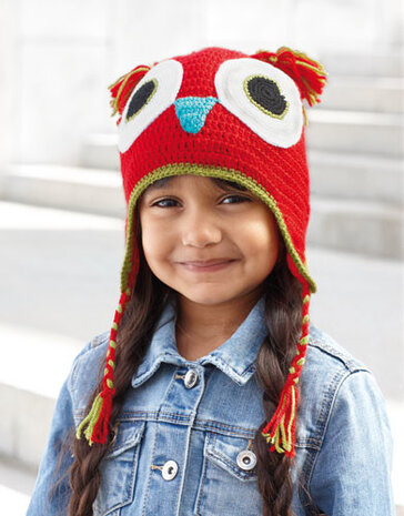 Kid's Cap Owl 70 Rood