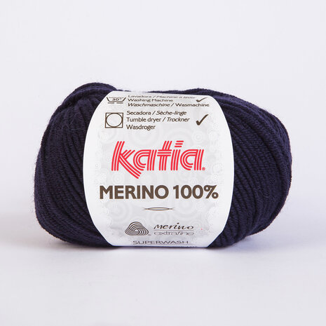 Merino 100 % - 05 Donkerblauw