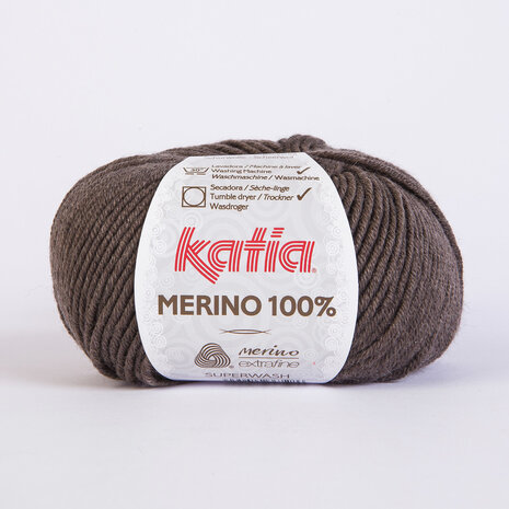 Merino 100 % - 502 Marron moyen