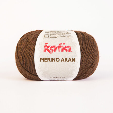 MERINO ARAN 46 Marron foncé