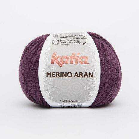 MERINO ARAN 78 Paars