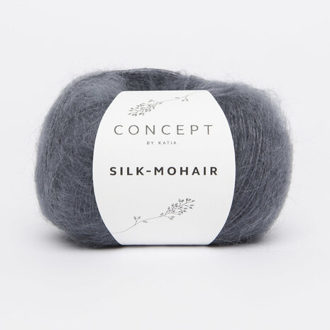 Silk Mohair 205 Donkergrijs