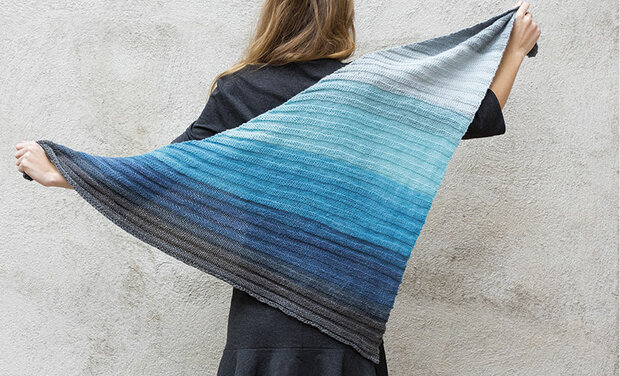 Paint - modèle gratuit foulard tricoté