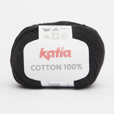 Cotton 100% - 02 Zwart