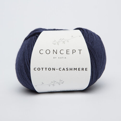 Cotton-Cashmere 62 Donkerblauw