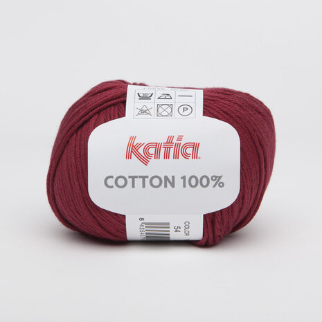 Cotton 100% - 54 Wijnrood