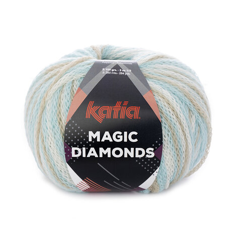 Magic Diamonds 55 Bleu ciel-écru-beige