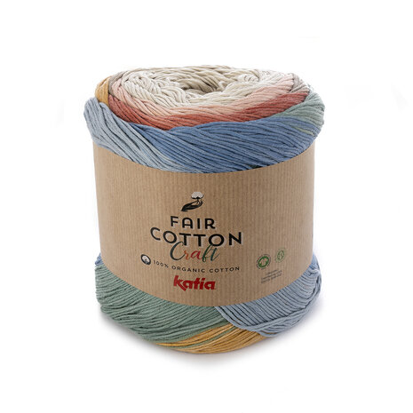 Fair Cotton Craft 500 Beige-roestbruin-zandgeel-steengrijs
