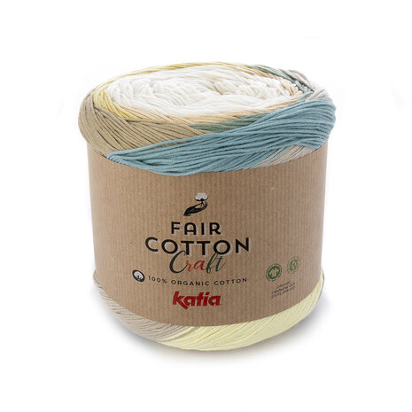 Fair Cotton Craft 501 Wit-beige-pistache