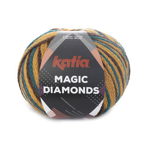 Magic Diamonds 56 Bleu vert-ocre-marron